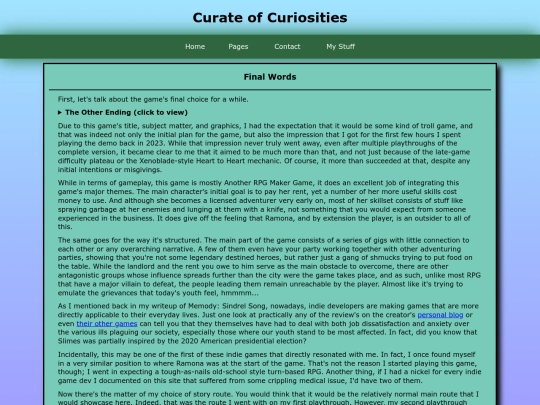 features/suffer/finalwords screenshot