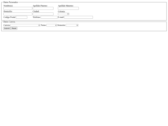 Formulario/3er Formulario screenshot
