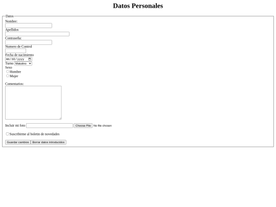 Formulario/segundo formulario screenshot