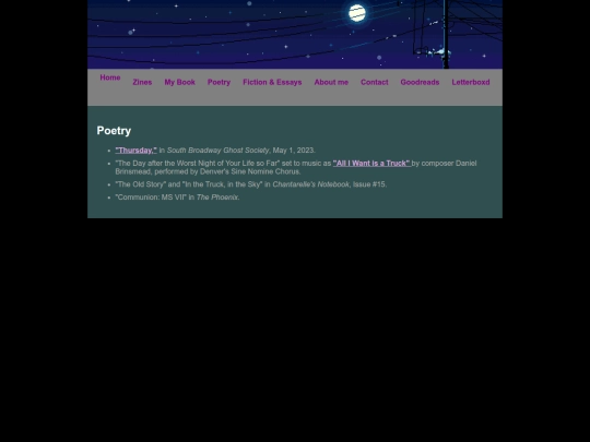 poetry screenshot