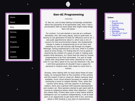 blog screenshot