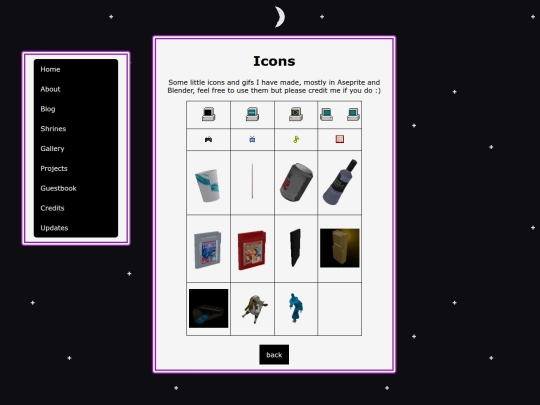 icons screenshot