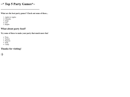 test screenshot