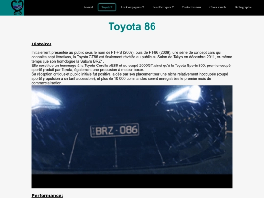 tp2/toyota 86/tp final screenshot