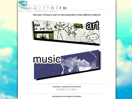 portfolio screenshot