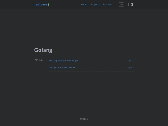 tags/golang screenshot
