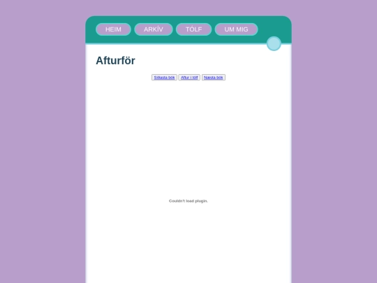 baekur/afturfor screenshot