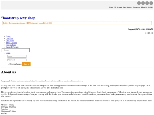 shop-cart/about_us screenshot