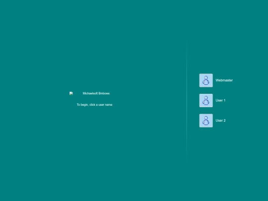 login screenshot