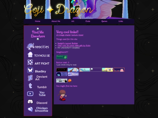 Links screenshot