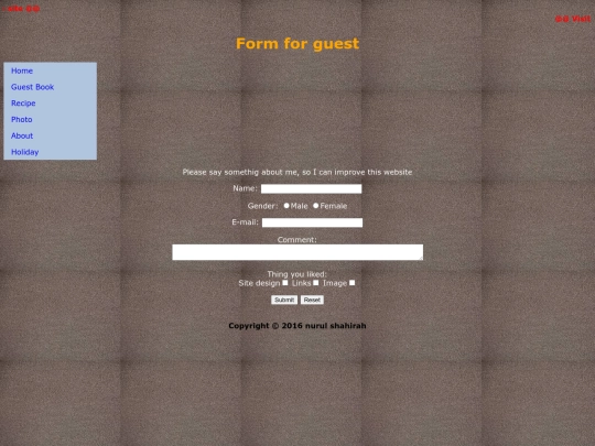 guestbook screenshot