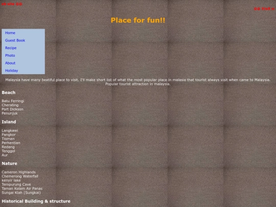 holiday screenshot