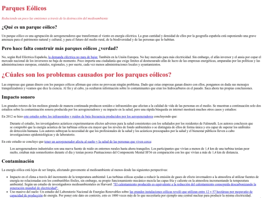 Escritos/ParquesEolicos screenshot