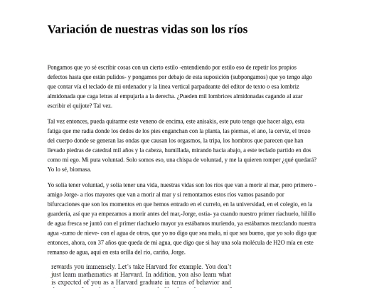 Escritos/nuestras_vidas screenshot