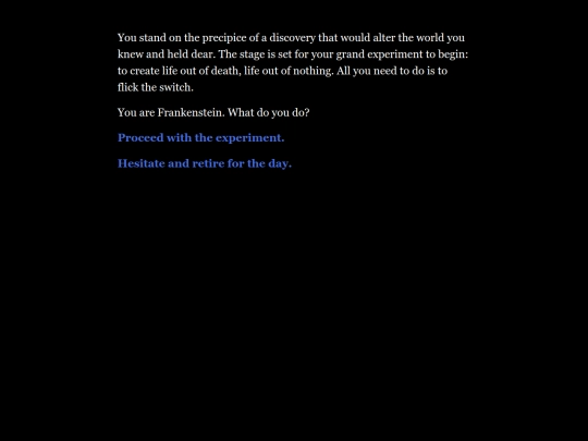 You are Frankenstein screenshot