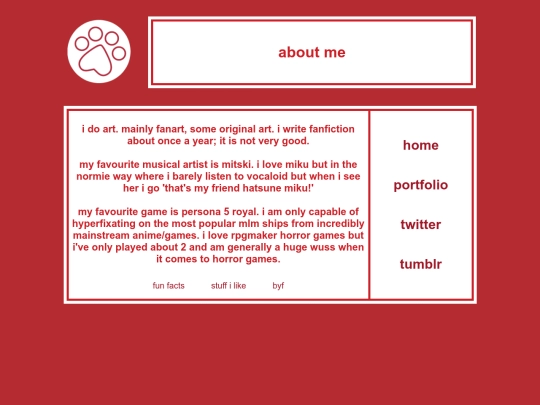 aboutme screenshot