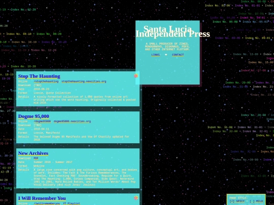 index screenshot