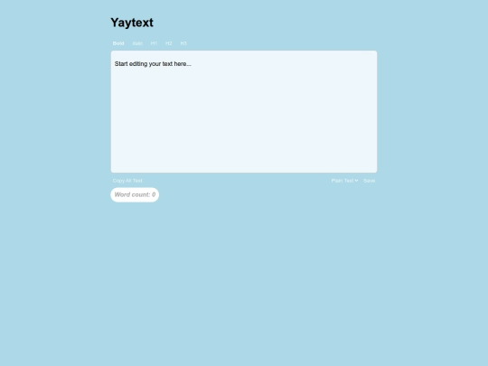 yaytext screenshot