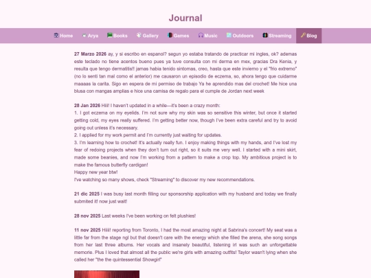 blog screenshot