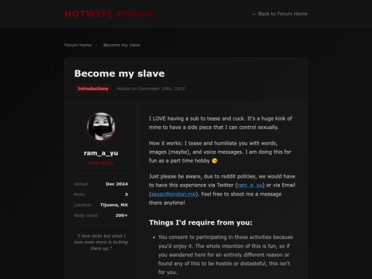 forum-become-my-slave screenshot