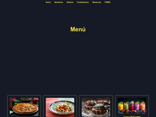 menu screenshot