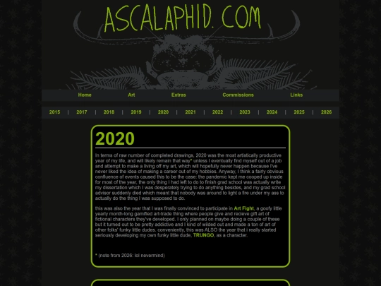 art/2020 screenshot