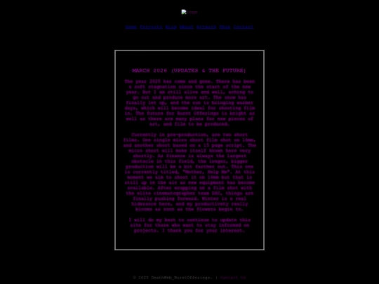 blog screenshot