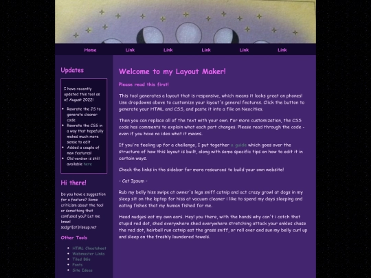LAYOUT screenshot