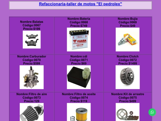 refacciones/refacciones screenshot