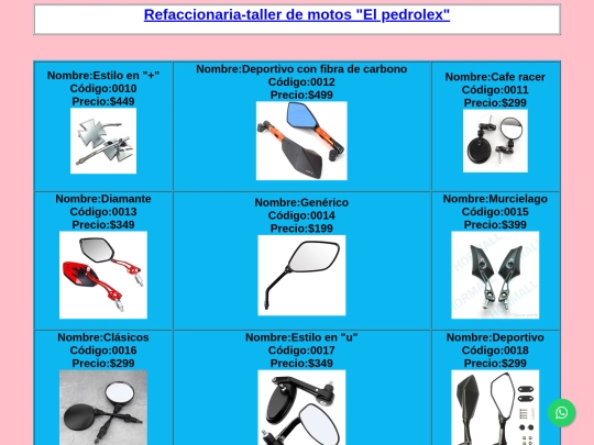 retrovisores/retrovisores screenshot