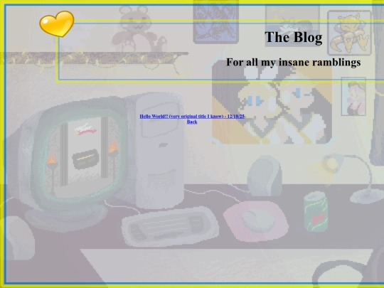 Blog screenshot