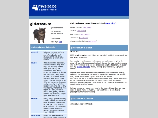 about-me screenshot