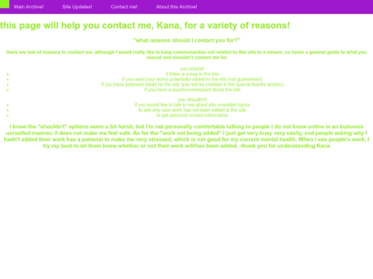 pages ahh/contact screenshot