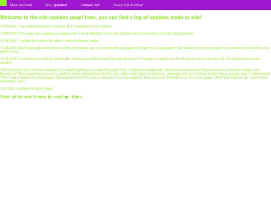 pages ahh/updates screenshot