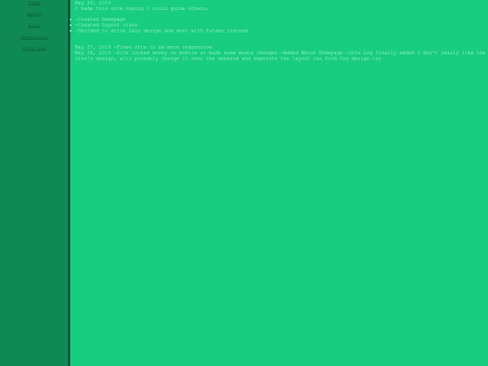 Log screenshot