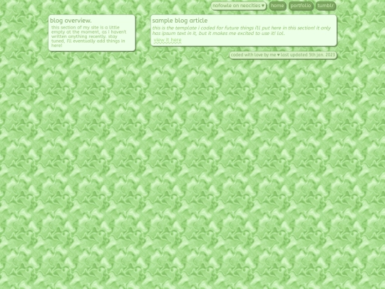 blog screenshot