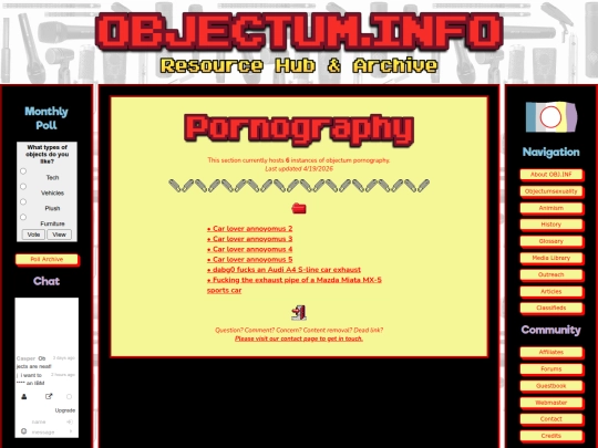 archive/pornography screenshot