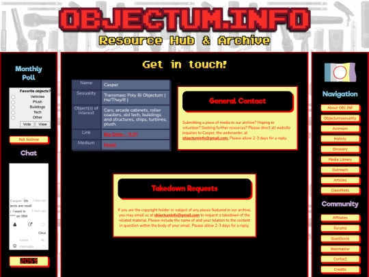 pages/webmaster screenshot