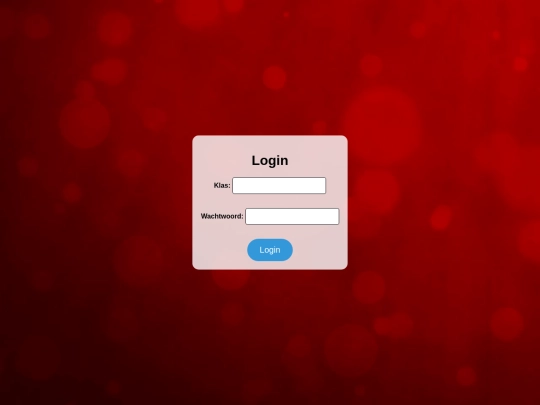 login screenshot