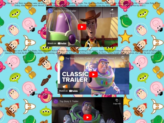videos screenshot