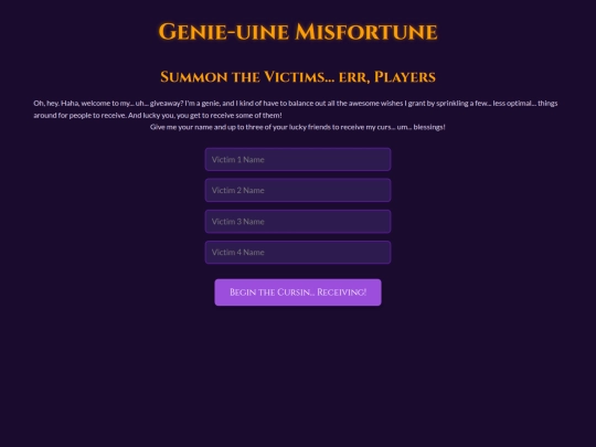 Genie-uineMisfortune screenshot