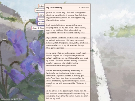 diary/my-trans-identity screenshot