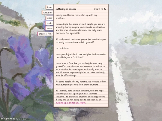 diary/suffering-in-silence screenshot