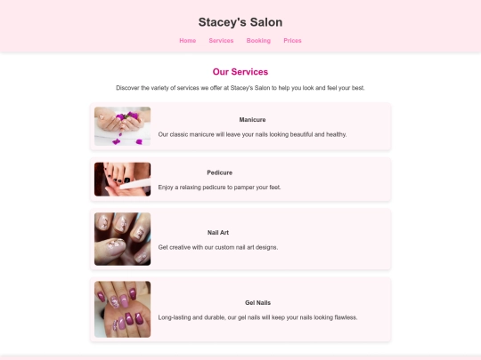 Services screenshot
