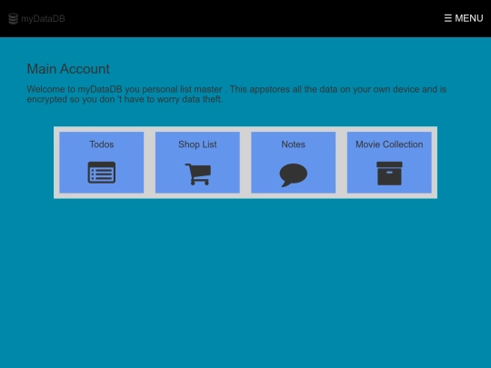 src/DB/Home screenshot