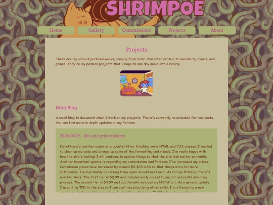 projects screenshot