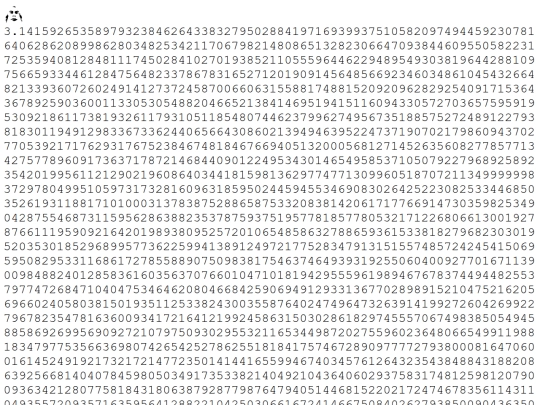 pi screenshot