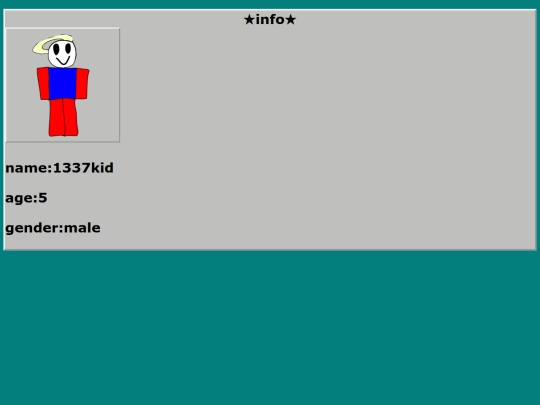Info screenshot