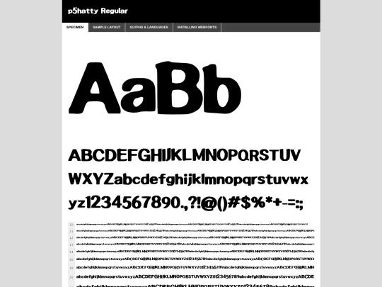 webfontkit-20240810-174303/p5hatty-1-demo screenshot