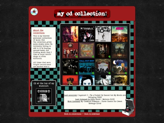 collections/cd screenshot